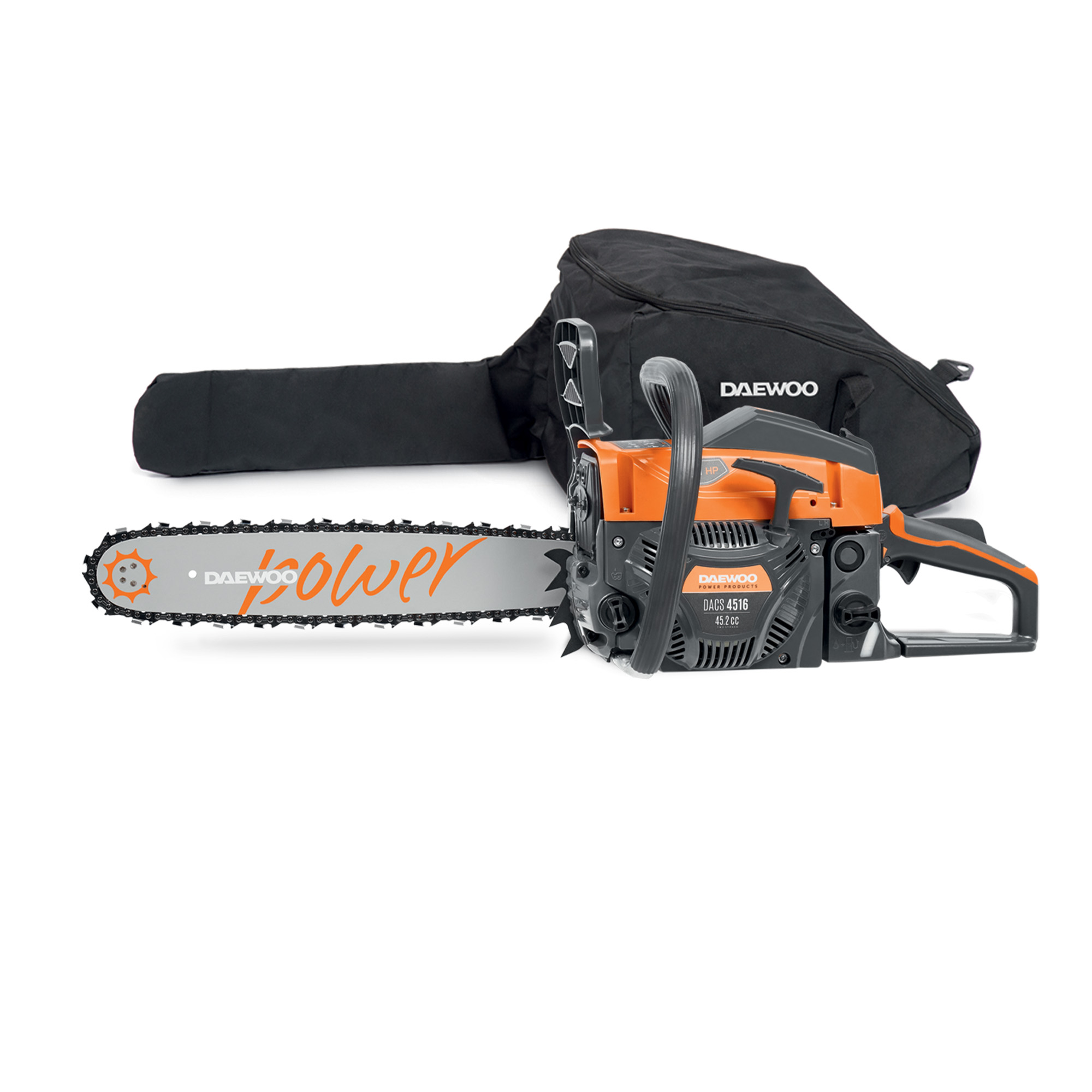 Бензопила с чехлом 